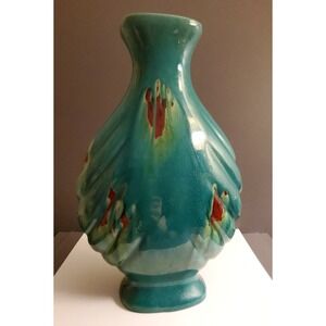 Chinese Ceramic Teal Green Vase